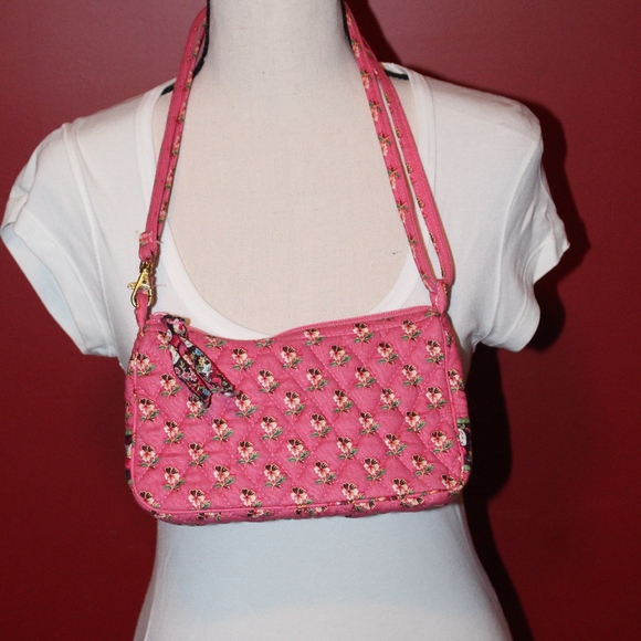 Vera Bradley Pink Pansy pattern purse - Picture 5 of 8